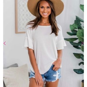 We Will Be Alright Blouse Off White-Brand New